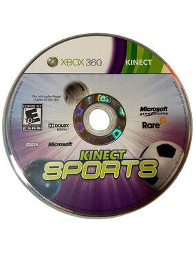 Kinect Sports Xbox 360 Microsoft Games Studios Disc Only Untested No Box